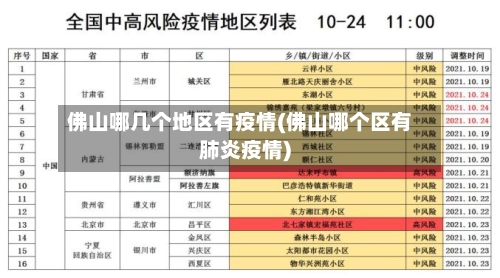 佛山哪几个地区有疫情(佛山哪个区有肺炎疫情)-第2张图片