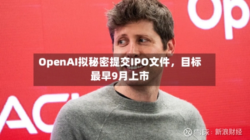 OpenAI拟秘密提交IPO文件，目标最早9月上市