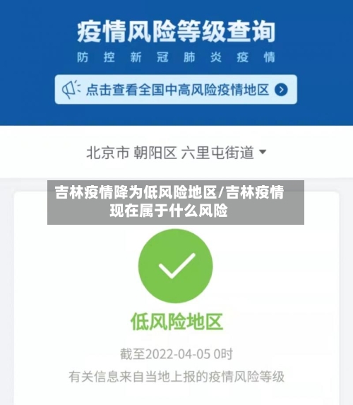 吉林疫情降为低风险地区/吉林疫情现在属于什么风险-第3张图片