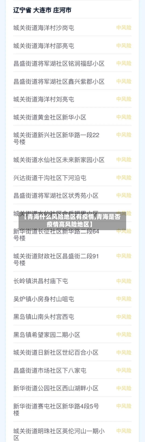 【青海什么风险地区有疫情,青海是否疫情高风险地区】-第2张图片
