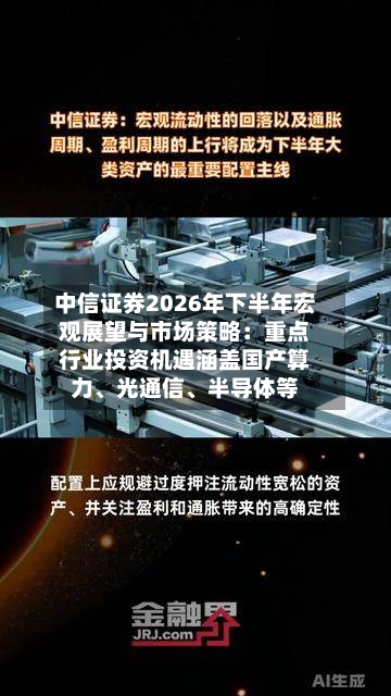 中信证券2026年下半年宏观展望与市场策略：重点行业投资机遇涵盖国产算力	、光通信、半导体等-第2张图片